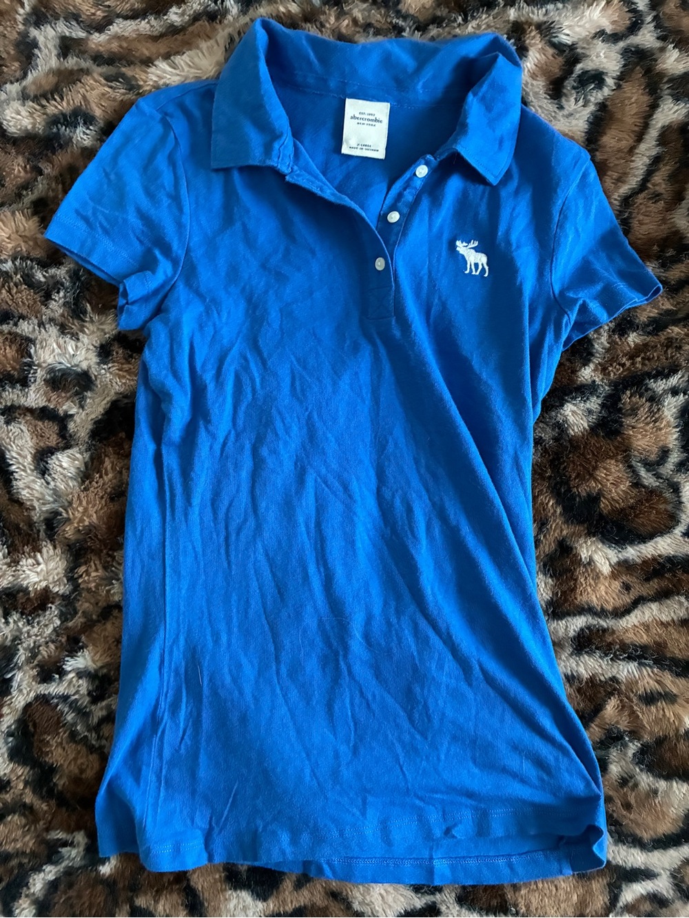 Abercrombie & Fitch blue polo